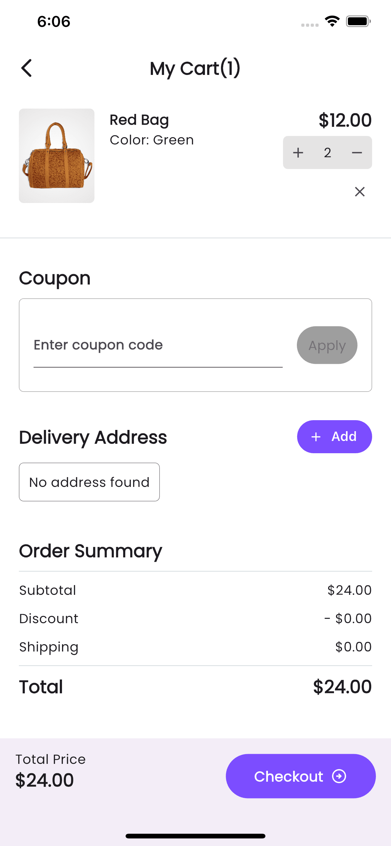 DreamCart shopping cart – Flutter WooCommerce mobile app