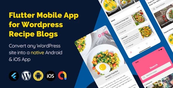 Recipe Hour - Recipe app for WordPress food blogs. Categories, favorites, step-by-step.
